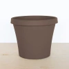 Bloem Terra Pot Planter, 13 Inch X 10.75 Inch, Chocolate Brown In Brown