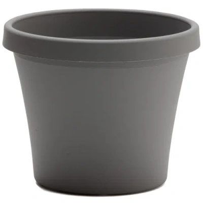 Bloem Terra Pot Planter 16" Charcoal Gray Durable Resin Pot, 8 Gallon
