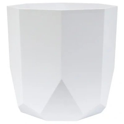 Bloem Tuxton Hexagon Planter 8 Inch Casper White