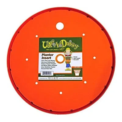Bloem Ups-a-daisy Planter/pot Attachment, 13" In Orange