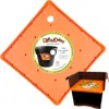 Bloem Upsadaisy Square Planter Insert In Orange