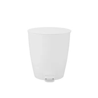 Blomus Ava Pedal Bin Wastepaper Basket - Black - 3 Liter In White
