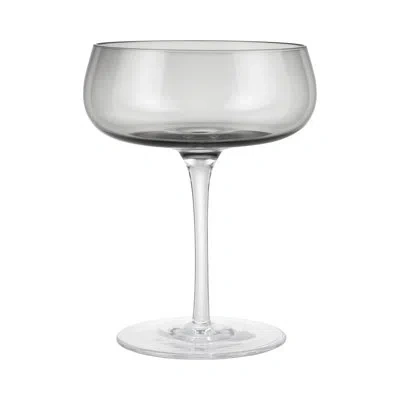 Blomus Belo Champagne Saucers Set Of 2 In Smoky Gray