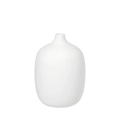 Blomus Ceola Ceramic Table Vase 7.5'' In White