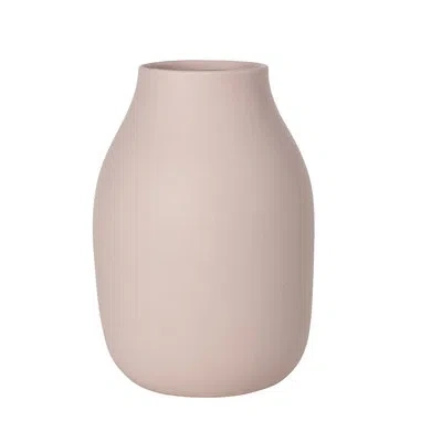 Blomus Colora Porcelain Table Vase In Rose Dust