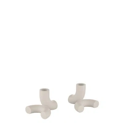 Blomus Doodle Modular Taper Candle Holder - Set Of 2 - Moonbeam (beige)