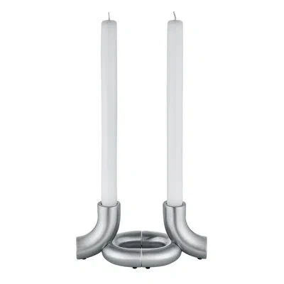 Blomus Doodle Modular Taper Candle Holder - Stainless Steel In Silver