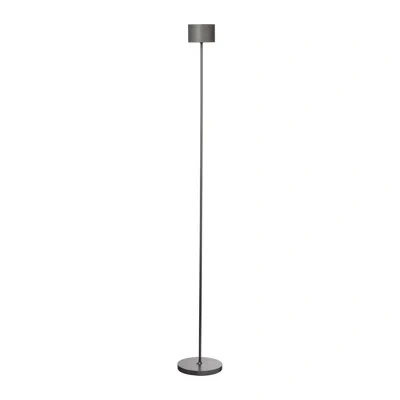 Blomus Farol Mobile Rechargeable 45" Led Floor Lamp In Gunmetal,gunmetal