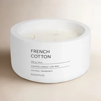 Blomus Fraga French Cotton Scented Jar Candle In Lily White