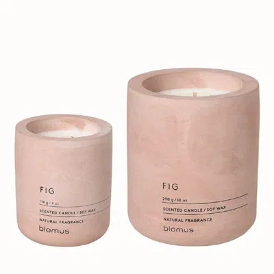 Blomus Fraga Scented Jar Candle Set In Rose Dust