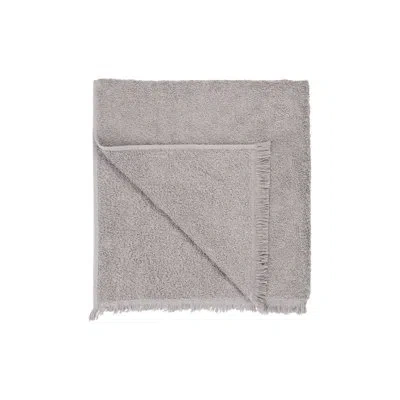 Blomus Frino 100% Organic Cotton Bath Towel - Fringed In Satellite