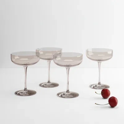 Blomus Fuum 10 Oz. Crystal Coupe Glassware Set In Nomad