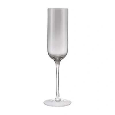 Blomus Fuumi 7.4 Champagne Flute Glass Set In Smoke