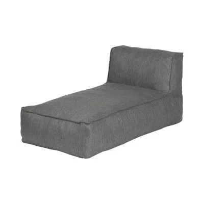 Blomus Grow 57.13" Long Single Chaise With Cushions In Coal