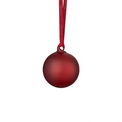 Blomus Juhla Matte Glass Ornament In Burgundy
