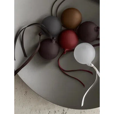 Blomus Juhla Matte Glass Ornament - Set Of 6 - Assorted Colors In Multi