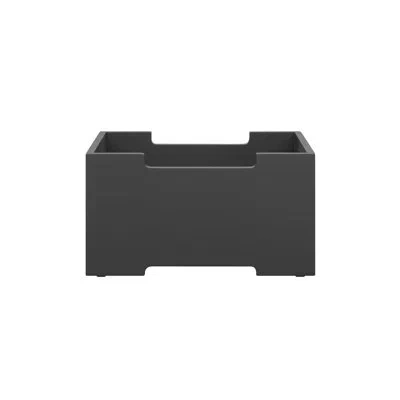 Blomus Kasane Modular Storage Bin - Medium - Mourning Dove In Anthracite