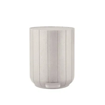 Blomus Kua Pedal Bin Wastepaper Basket - Cedar Wood In Beige