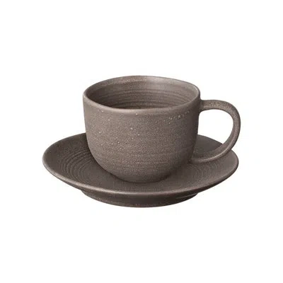 Blomus Kumi Ceramic Stoneware 4.1" W Coffee Mug With Handle In Espresso