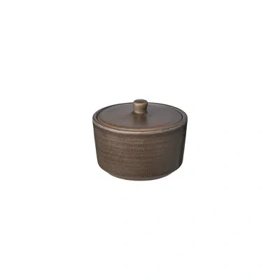 Blomus Kumi Ceramic Stoneware Sugar Bowl In Espresso