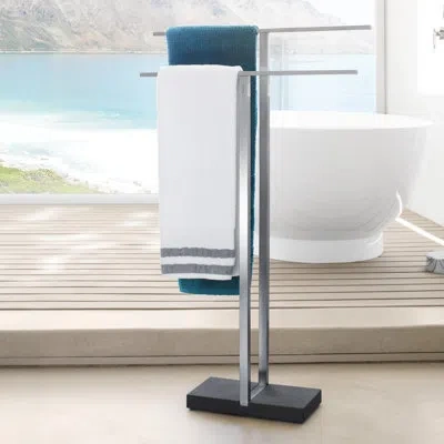 Blomus Menoto Free Standing Tower Stand In Matte Stainless Steel