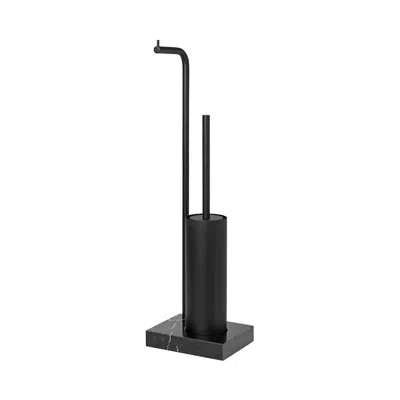 Blomus Modo 26.3" Toilet Brush Set In Matte Black