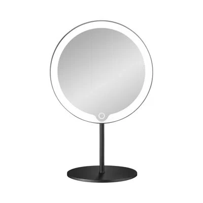 Blomus Modo Lighted Magnifying Bathroom / Vanity Mirror In Black