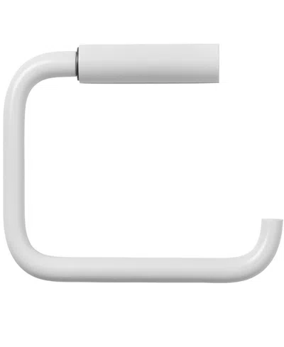 Blomus Modo Titanium Coated Wall Mounted Toilet Paper Holder In White
