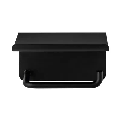 Blomus Modo Wall Mounted Toilet Paper Holder In Matte Black