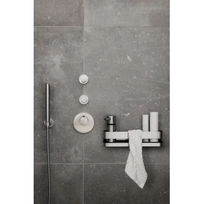 Blomus Nexio Stainless Steel Shower Shelf In Matt Stainless Steel