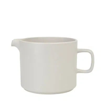 Blomus Pilar Stoneware 34 Oz. Pitcher In Moonbeam