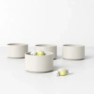 Blomus Pilar Stoneware 4.8 Oz. Dessert Bowl In Moonbeam