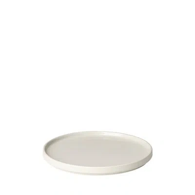 Blomus Pilar Stoneware 8" Dessert Plate In Moonbeam,cream