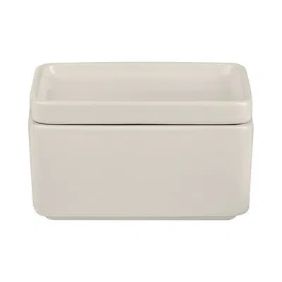 Blomus Pilar Stoneware Butter Dish Or Condiment/snack Server In Moonbeam