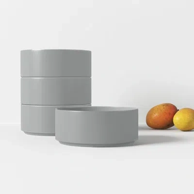 Blomus Pilar Stoneware Cereal Bowl In Gray