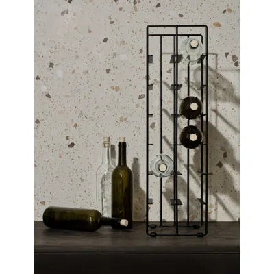 Blomus Pilare 12 Bottle Floor Wine Bottle Rack In Black