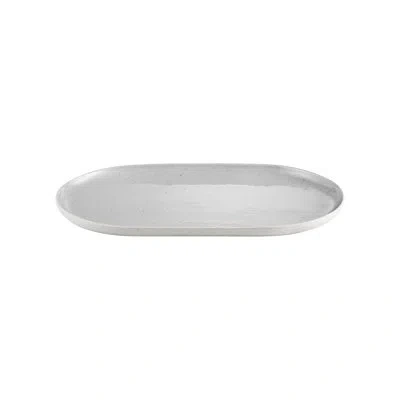 Blomus Sablo Ceramic Oval Serving Platter In Gray