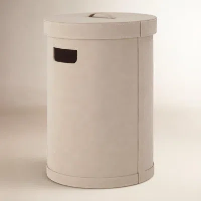 Blomus Sahla Leather Bin In Light Tan