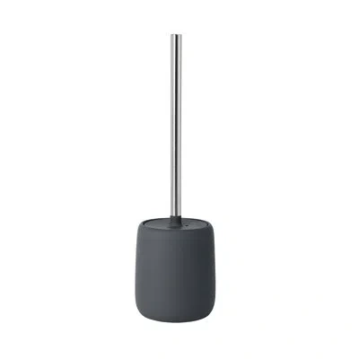 Blomus Sono 15.37" Ceramic Toilet Brush And Holder In Magnet