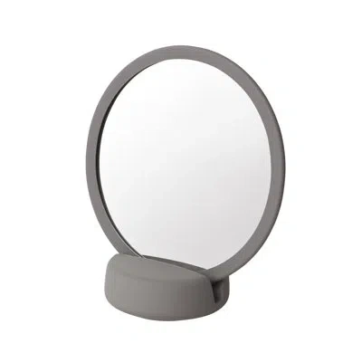 Blomus Sono Round Vanity Mirror In Satellite,taupe Color