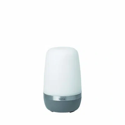 Blomus Spirit Mobile Rechargeable Led Outdoor Table Lamp In White,gray