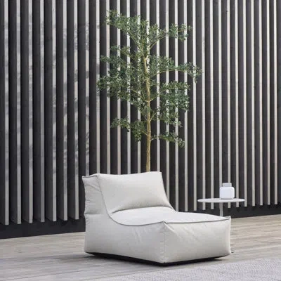 Blomus Stay Outdoor Patio Lounge Chair In Stone