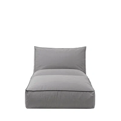 Blomus Stay Small Day Bed Outdoor Patio Lounger With Reclining Headrest In Gray