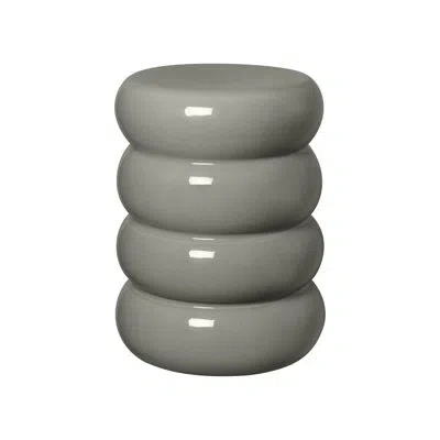Blomus Toru Round Ceramic Side Table In Gray