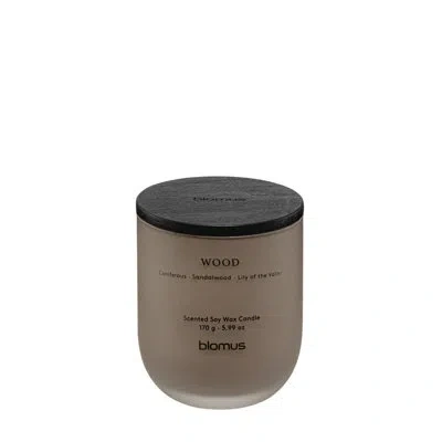 Blomus Tuoksu Scented Candle - Wood (coniferous/sandalwood/lily Of The Valley) In Brown
