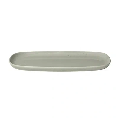 Blomus Vahlo Stoneware Serving Platter - Mirage Grey In Gray
