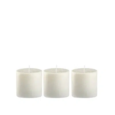 Blomus Valoa Fragrance Refills For Candles - Set Of 3 For Small Candle - Bergamot In White