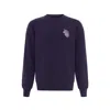 Blonde Gone Rogue Blue Dazzle Embroidery Organic Cotton Mens Sweatshirt In Navy In Blue