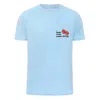 Blonde Gone Rogue Candy Apple Graphic Print Mens Organic Cotton T-shirt In Light Blue In Blue
