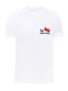 Blonde Gone Rogue Candy Apple Graphic Print Mens Organic Cotton T-shirt In White